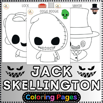 Jack skellington coloring pages