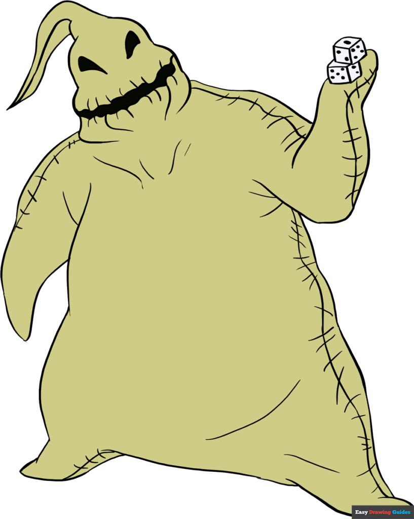 How to draw oogie boogie from the nightmare before christmas