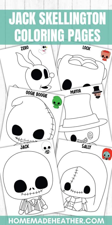 Jack skellington coloring pages homemade heather