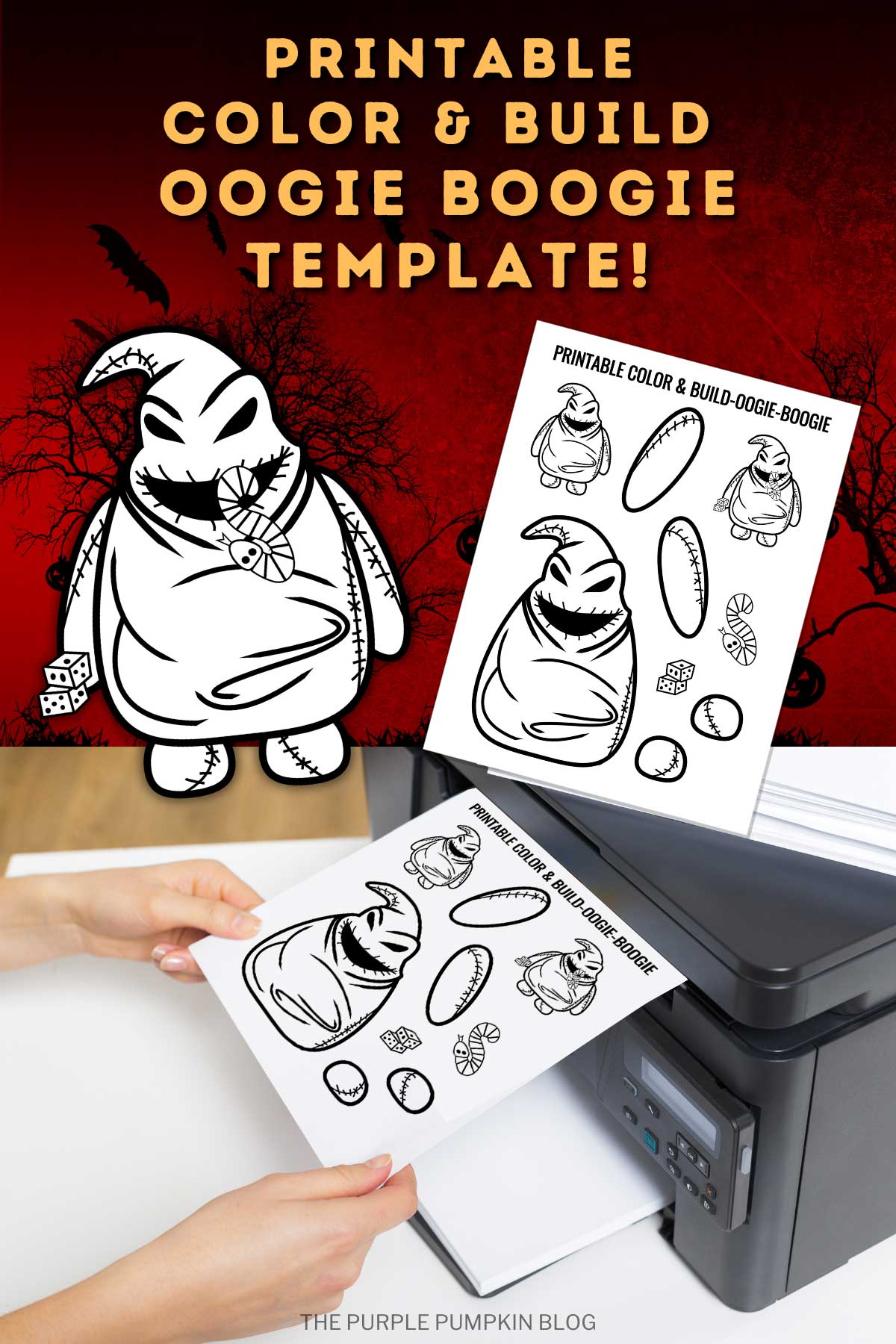 Printable color build oogie boogie