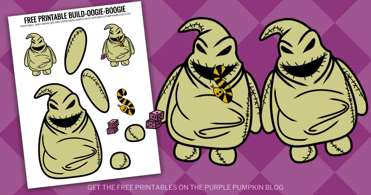 Free build oogie boogie printable template for halloween