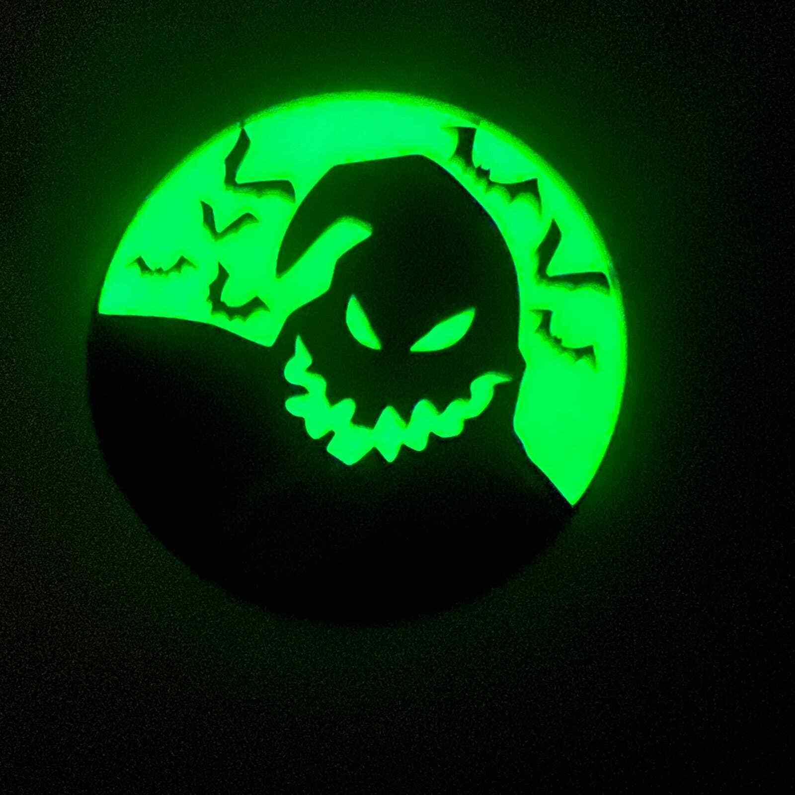 Oogie boogie sticker nightmare before christmas glow sticker vinyl decal