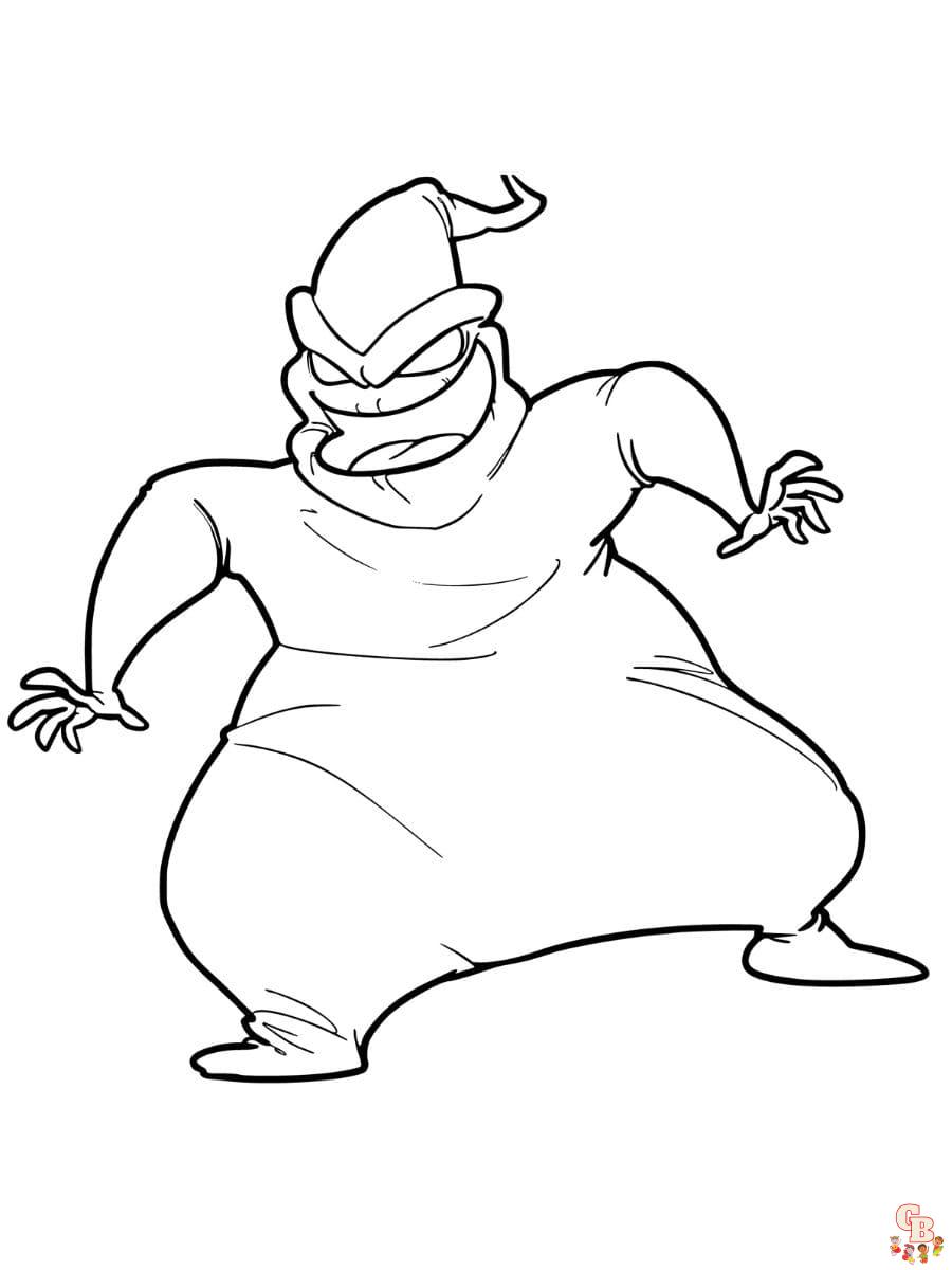 Printable oogie boogie coloring pages free for kids and adults