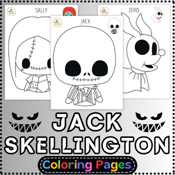 Jack skellington coloring pages
