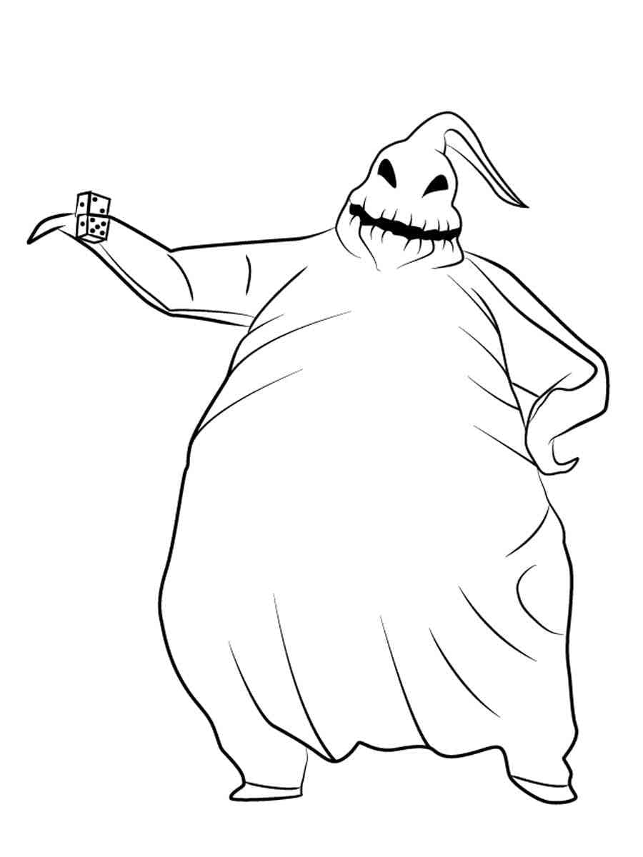 Oogie boogie image coloring page