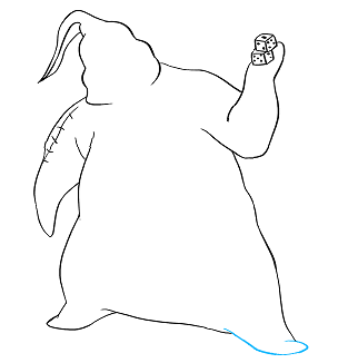 How to draw oogie boogie from the headache before