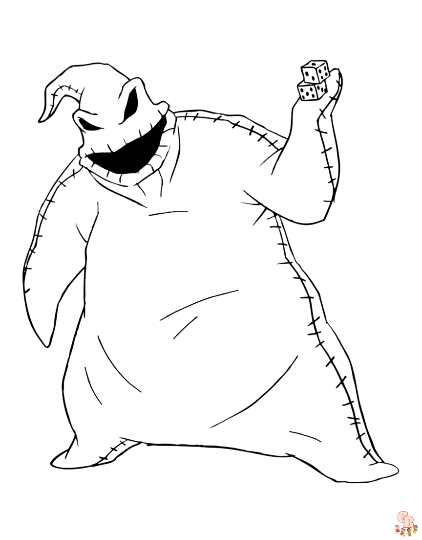 Printable oogie boogie coloring pages free for kids and adults