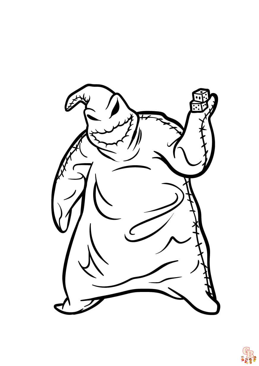 Printable oogie boogie coloring pages free for kids and adults