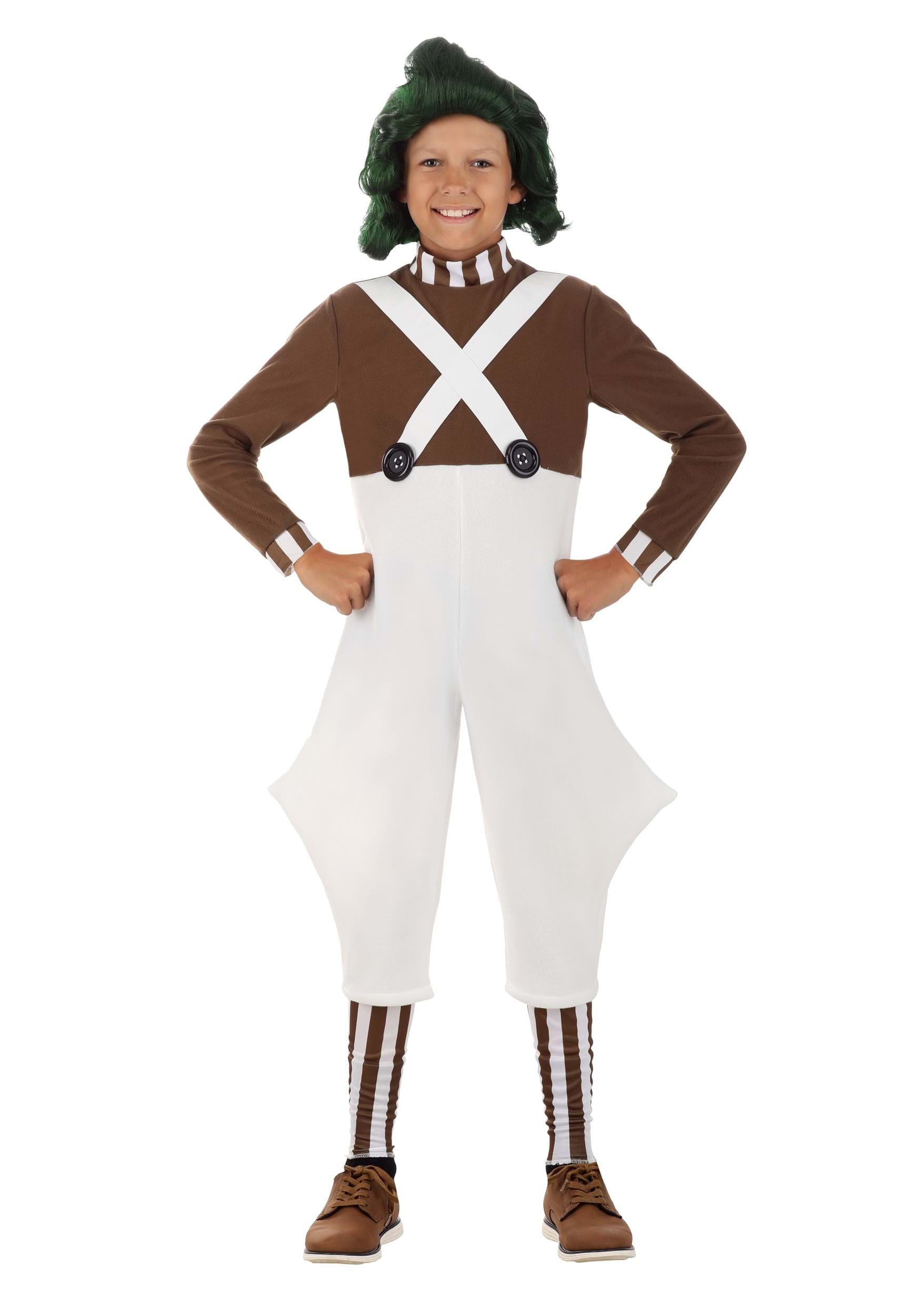 Willy wonka child oompa loompa costume