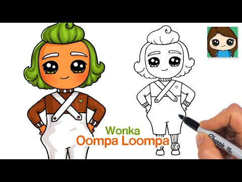 How to draw oompa loompa wonka charlie the chocolate factory