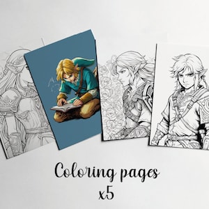 Zelda coloring pages