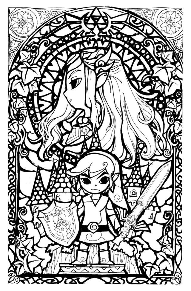 Experience the magic of legend of zelda coloring pages
