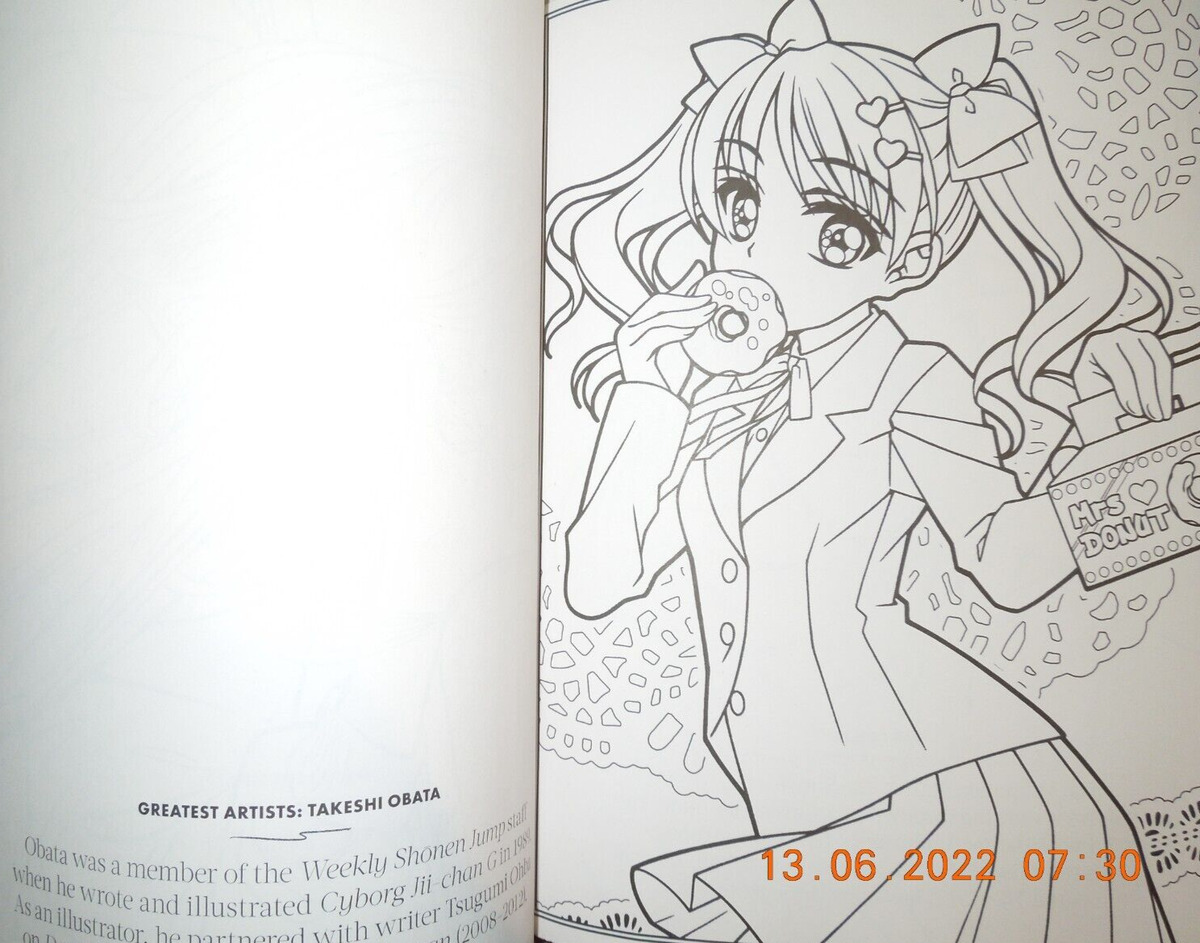 Manga coloring book anime favorites creative designs cool characters artist