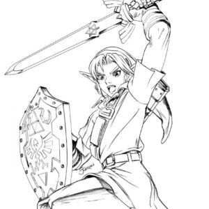 Zelda coloring pages printable for free download