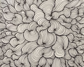 Op art coloring page