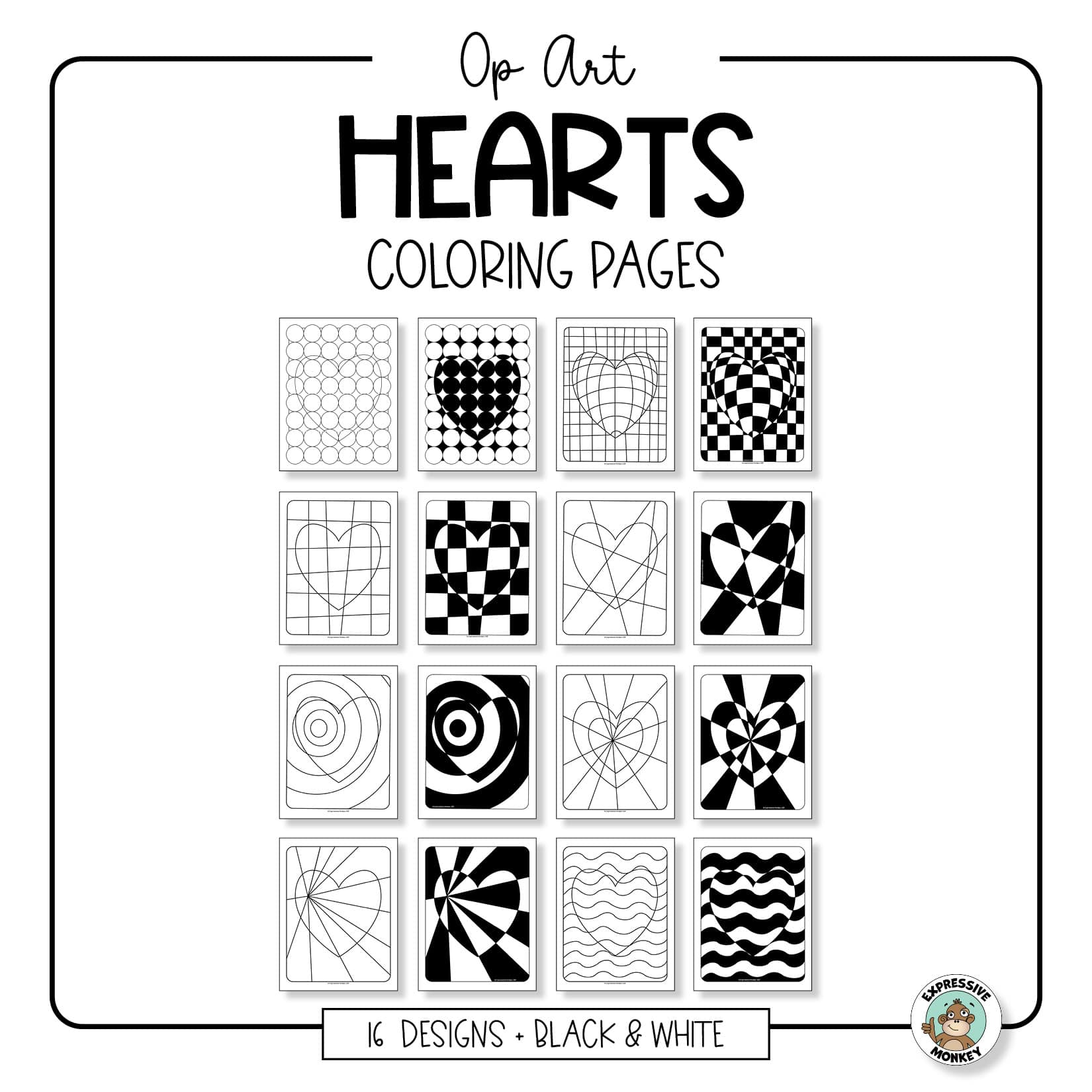 Valentines day heart coloring pages