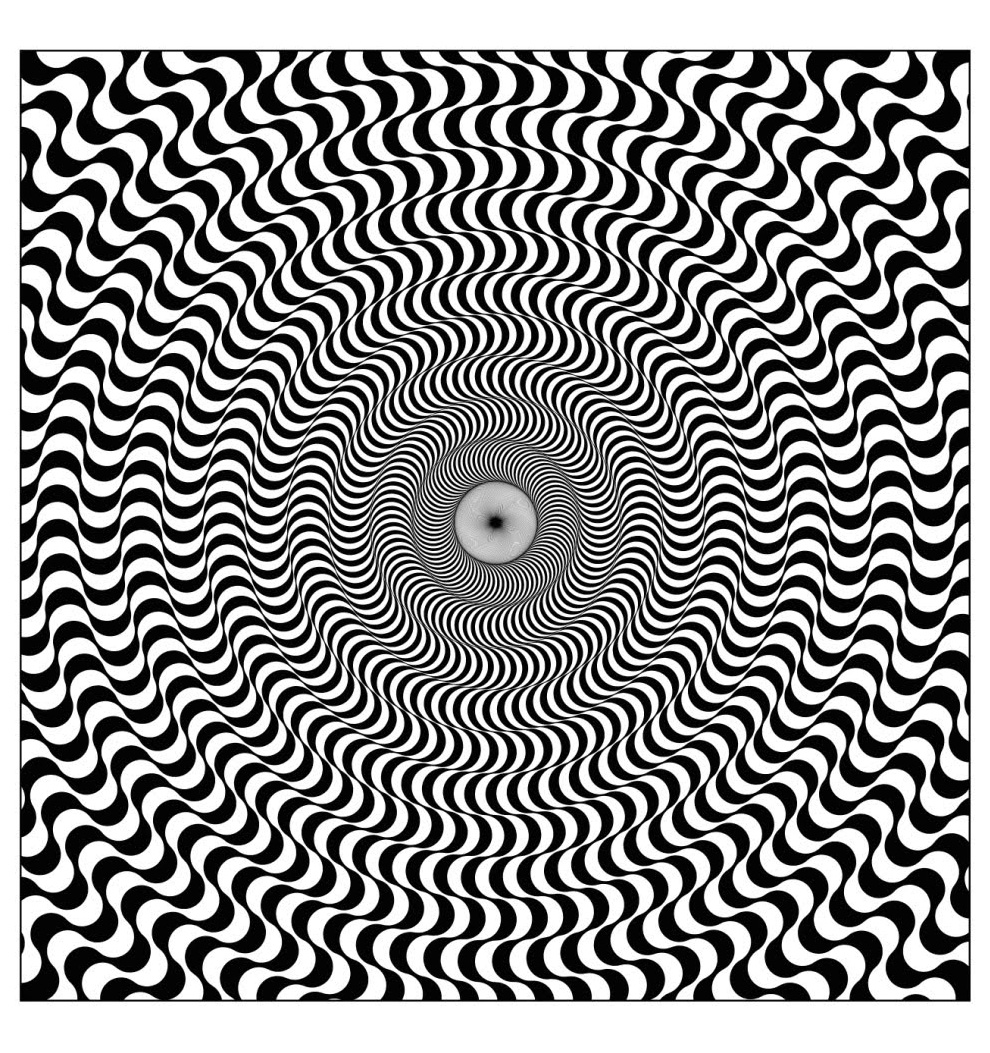 Op art illusion optique