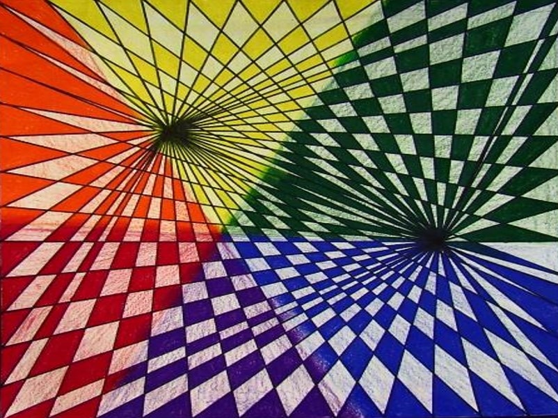 Color with op art