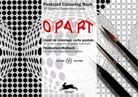 Artist supplies pepin postcard colouring book