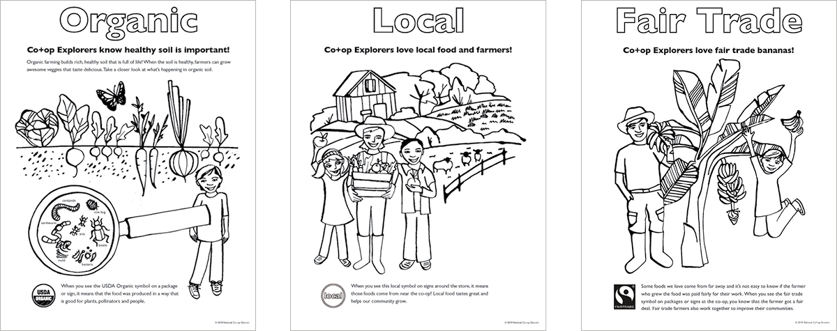 Download free coop explorers coloring and activity sheets plus recipes coop