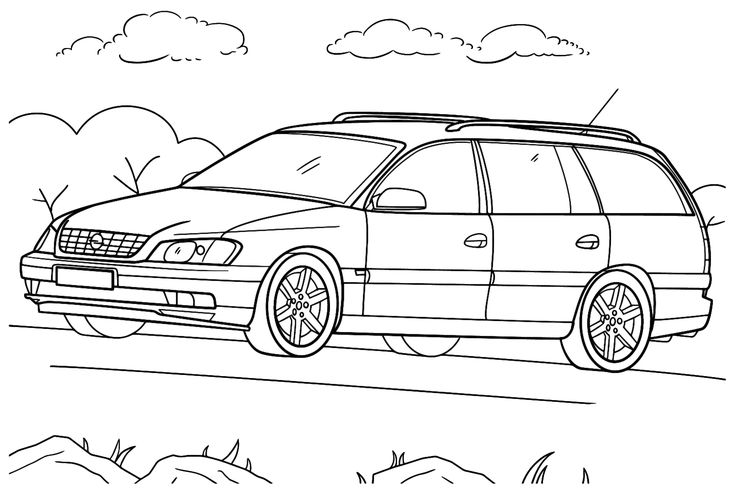 Opel coloring pages