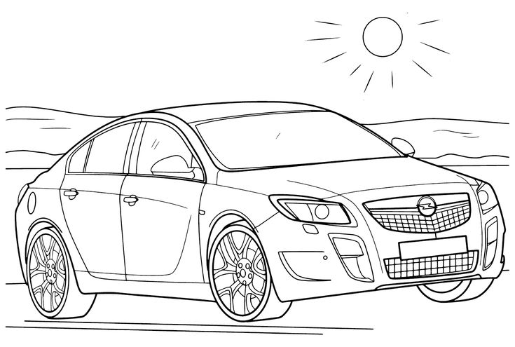 Opel coloring pages