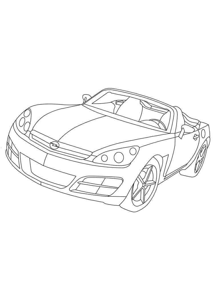 Awesome opel coloring page