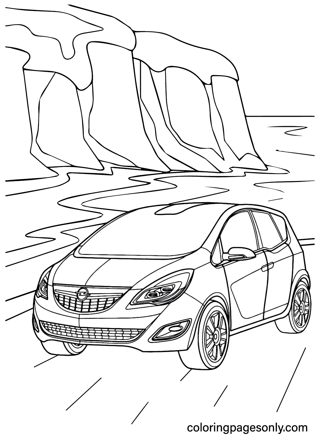 Opel coloring pages