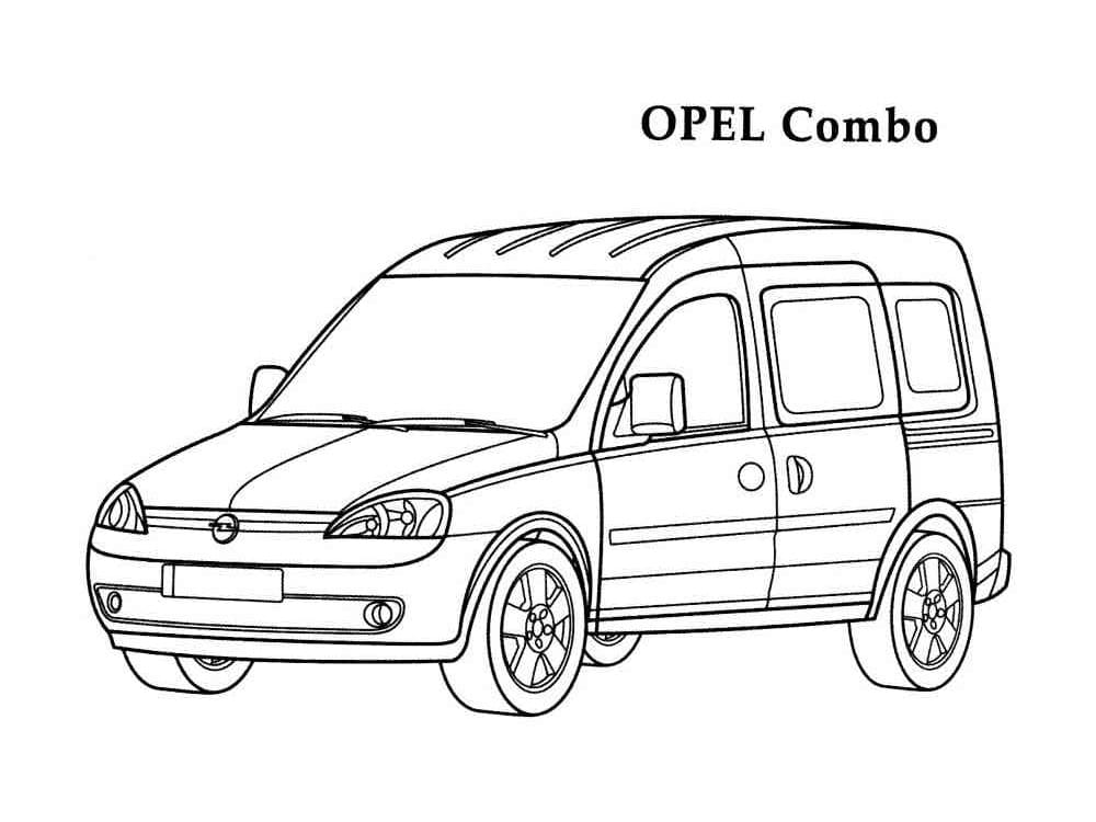 Opel bo coloring page