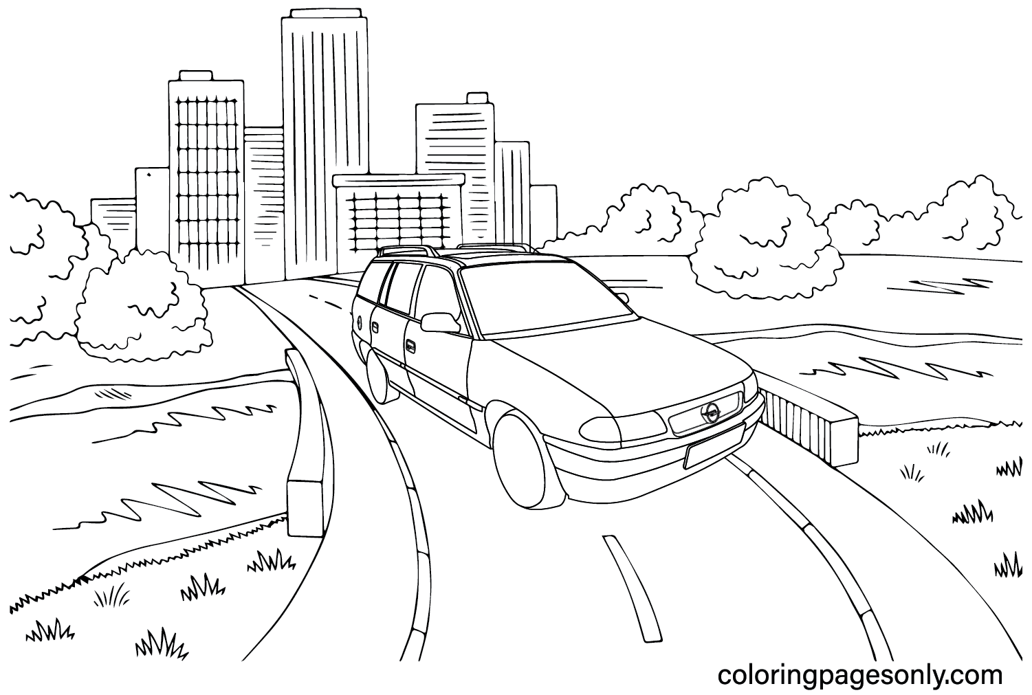 Opel coloring pages