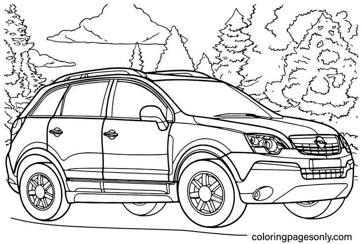 Opel coloring pages