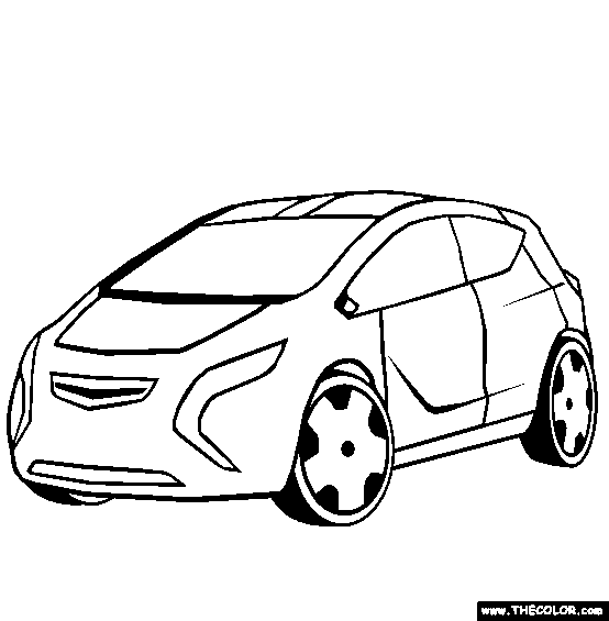 Opel flextree concept car coloring page free op