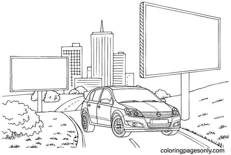 Opel coloring pages