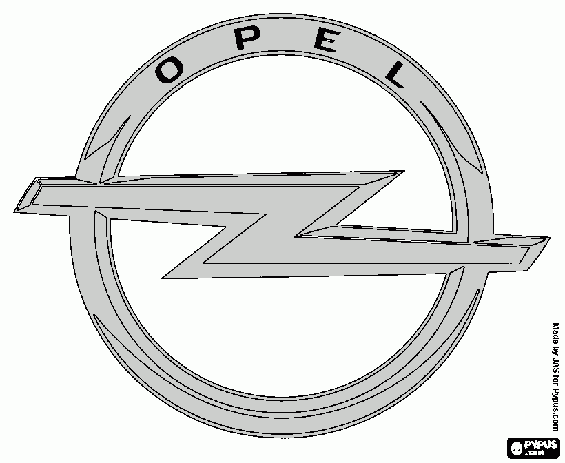 Opel coloring page printable opel