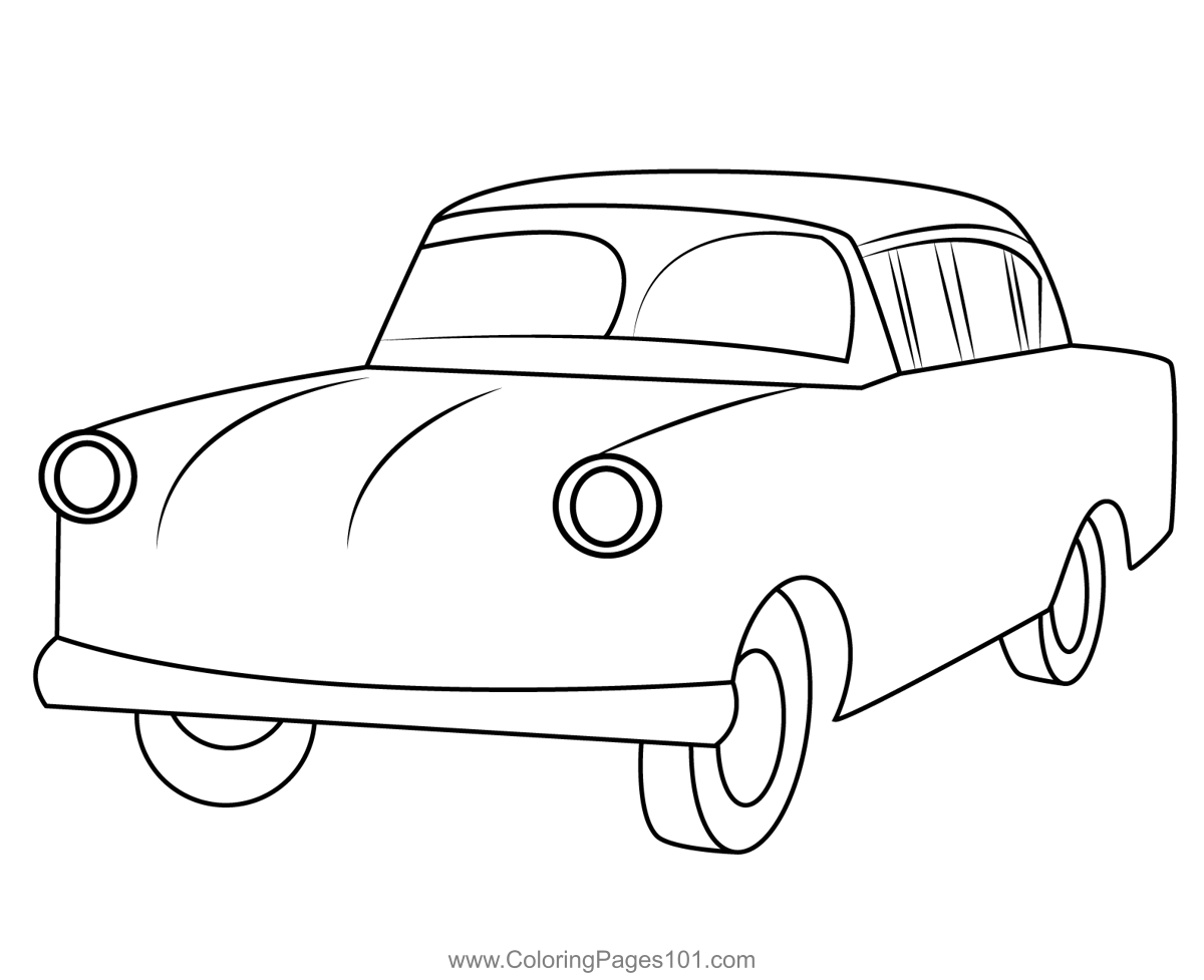 Opel rekord p car coloring page for kids