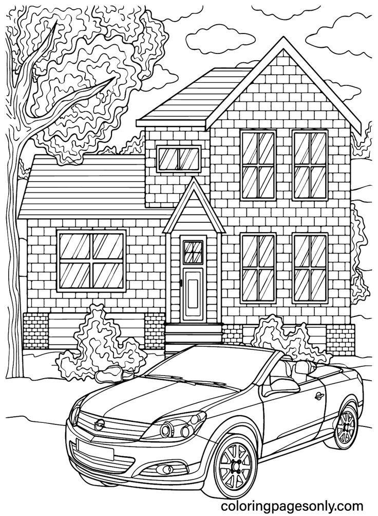 Opel coloring pages