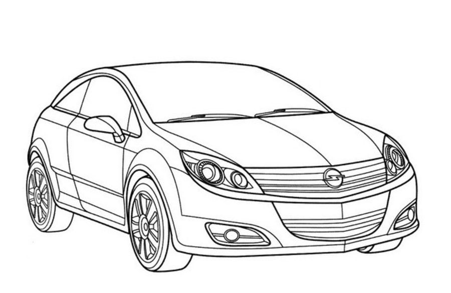 Coloring pages opel printable for kids adults free