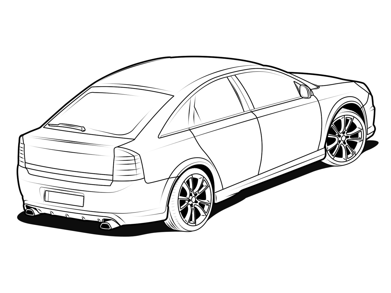 Opel vectra coloring book to print and online