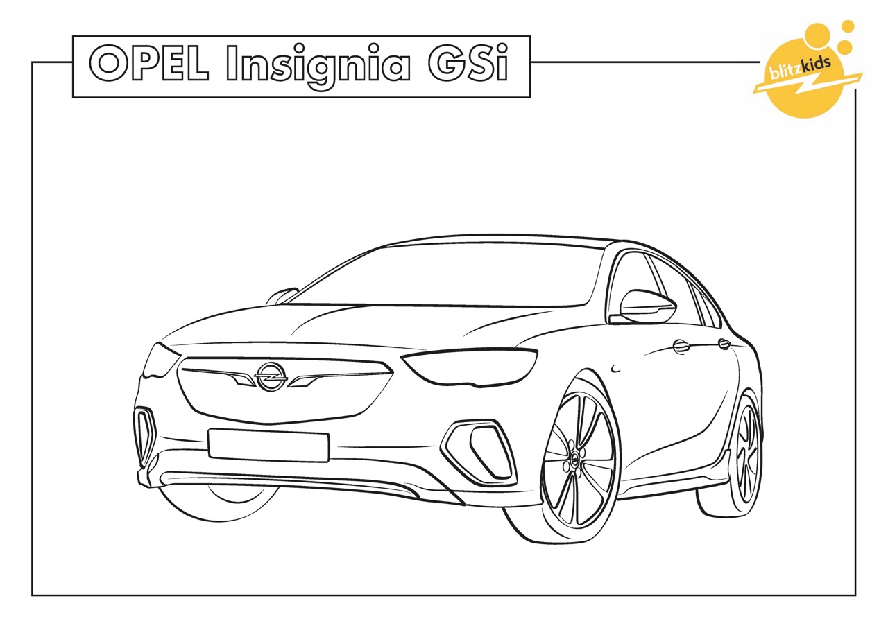 Opel club care blitzkids coloring pages