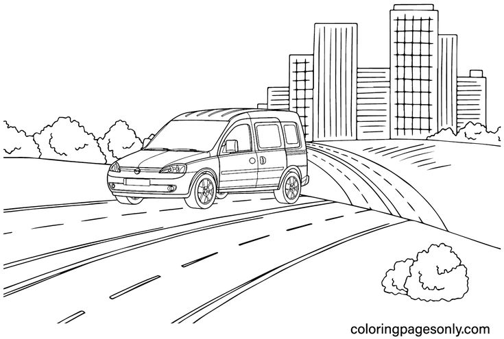 Opel coloring pages