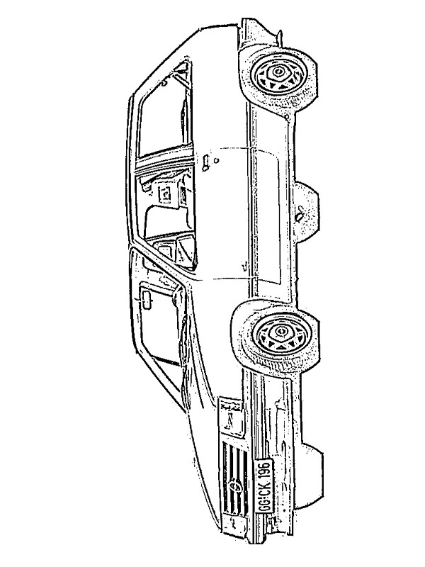 Opel corsa coloring page