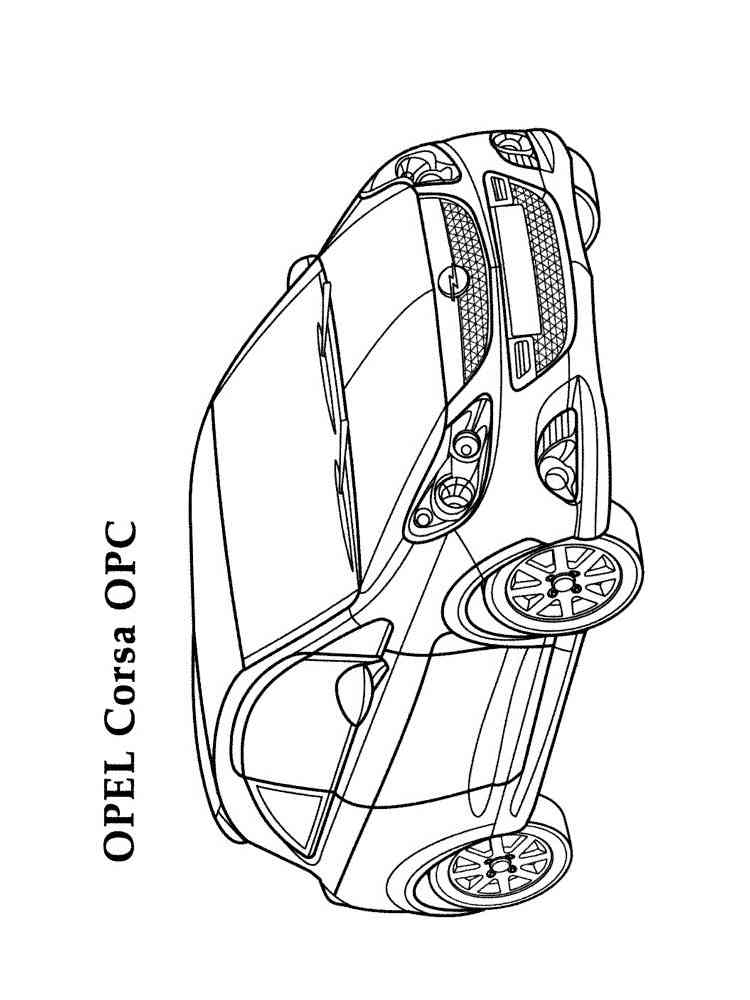 Opel coloring pages