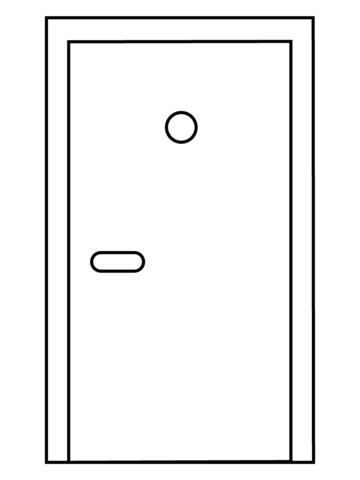 Door emoji coloring page free printable coloring pages