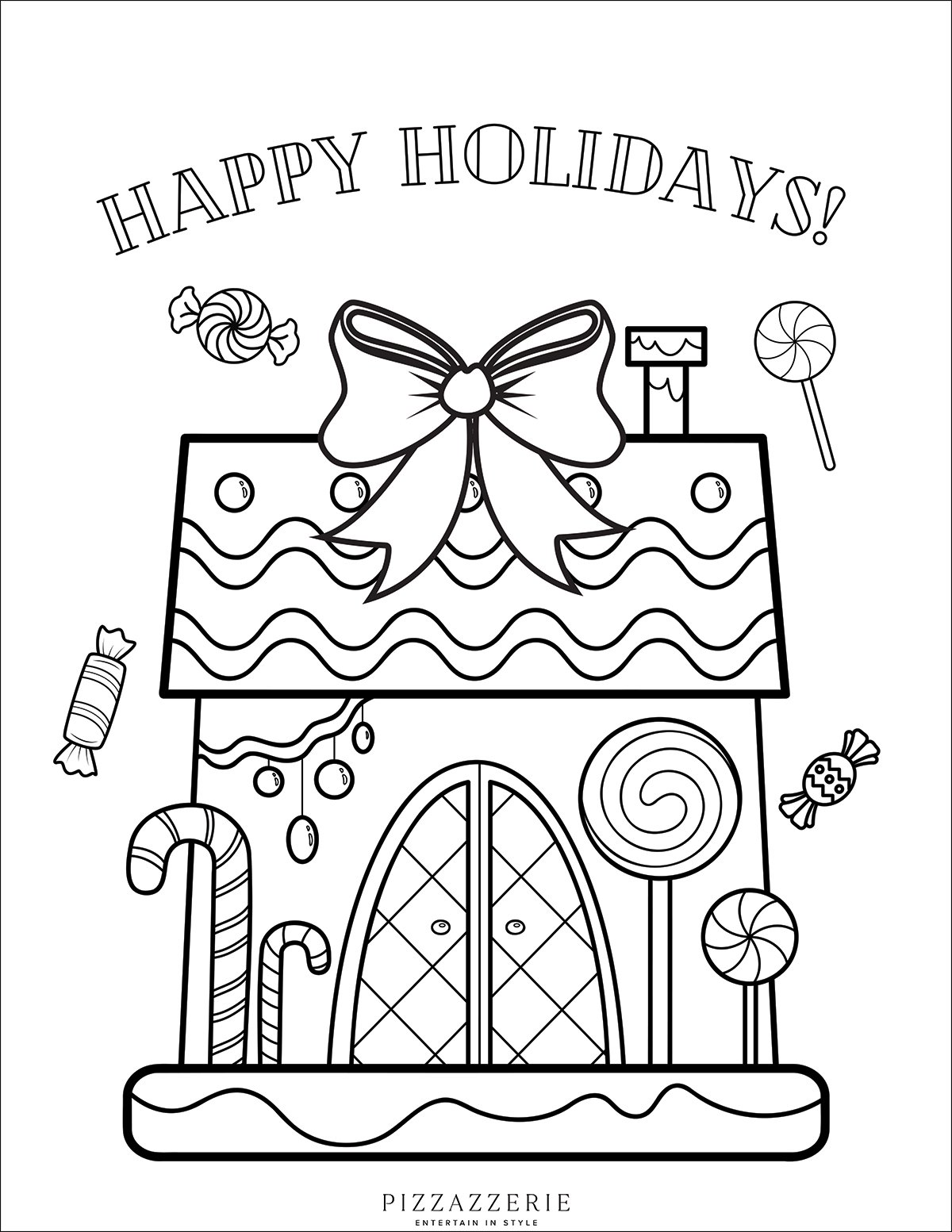 Gingerbread house coloring pages free printable pdfs