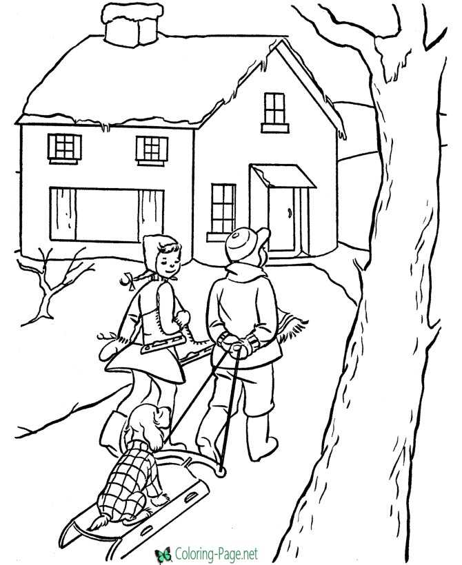 House coloring pages