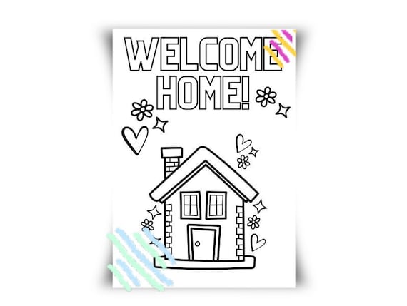 New home coloring sheet