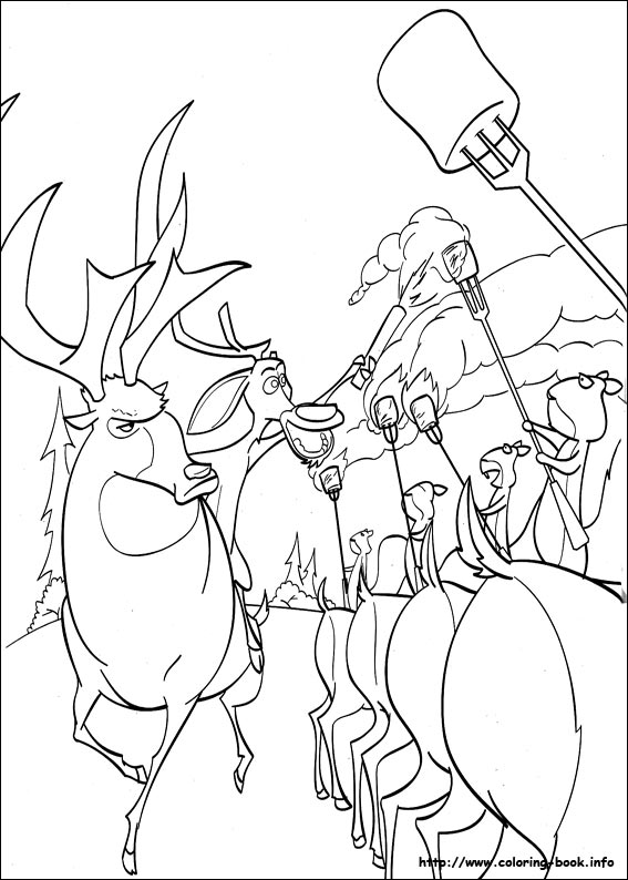 Open season coloring picture