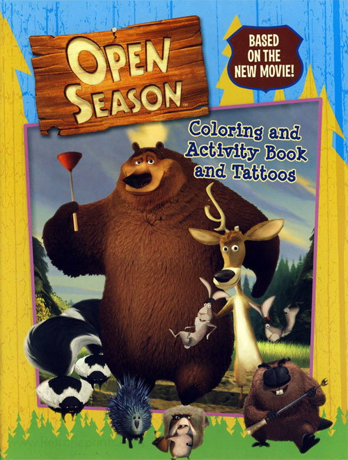 Open season coloring and activity book coloring books at retro reprints