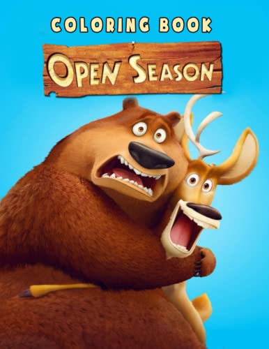 Open season coloring book jumbo colouring pages for kids and adults by eirianarian anna