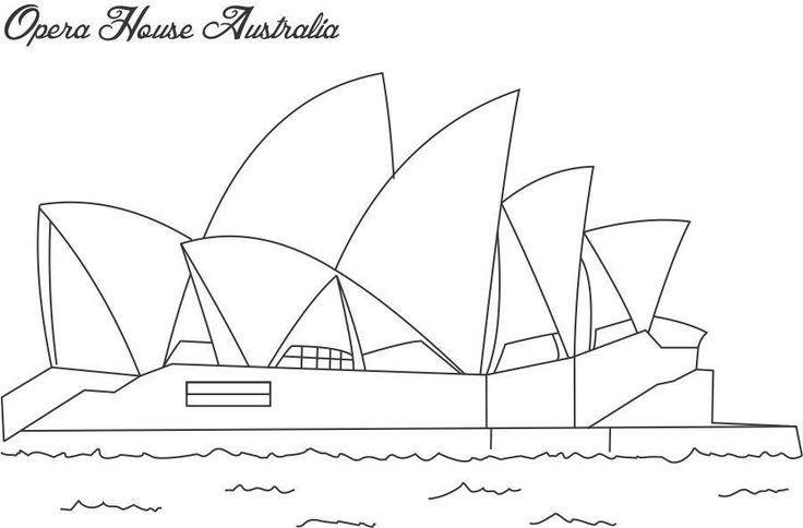 Sydney operah house coloring pages opera house sydney coloring page for kids coloring pages coloring pages for kids house drawing